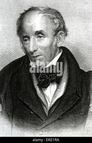 WILLIAM Wordsworth (1770-1850) poète romantique anglais sur 1838 Banque D'Images