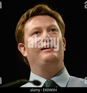 Les libéraux démocrates Spring Conference 2015 sur 14/03/2015 à BT Convention Centre, Liverpool. Le Très Honorable Danny Alexander MP , Secrétaire principal au Conseil du Trésor traite de la conférence . Photo par Julie Edwards Banque D'Images