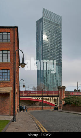 Beetham Tower de quais Castlefield Manchester Banque D'Images