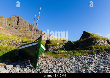 Village de pêcheurs à Bolungarvik, Islande Westfjords Banque D'Images