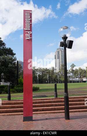 Tumbalong Park, Darling Harbour, Sydney, Australie, Nouvelle-Galles du Sud. Banque D'Images