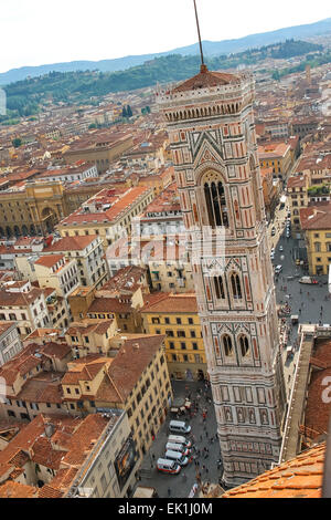 Florence, Italie - mai 08, 2014 : Vue de dessus du centre historique de Florence, Italie Banque D'Images