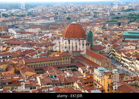 Florence, Italie - mai 08, 2014 : Vue de dessus du centre historique de Florence, Italie Banque D'Images