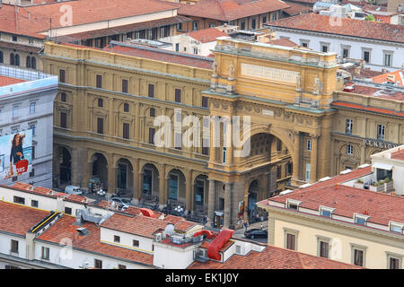 Florence, Italie - mai 08, 2014 : Vue de dessus du centre historique de Florence, Italie Banque D'Images