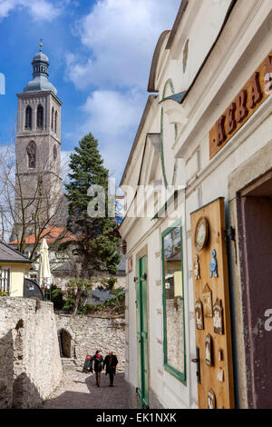 Rue Kutna Hora, Unesco, Bohême, République Tchèque Banque D'Images