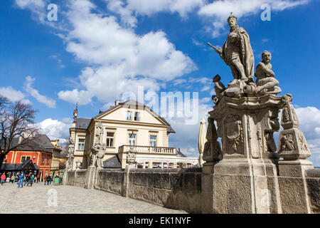 Rue de Kutna Hora, l'UNESCO, la Bohême, République Tchèque Banque D'Images