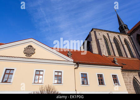 L'Église de l'Assomption de Notre-Dame, Abbaye de Sedlec, Kutna Hora, ville de l'UNESCO, République tchèque Banque D'Images