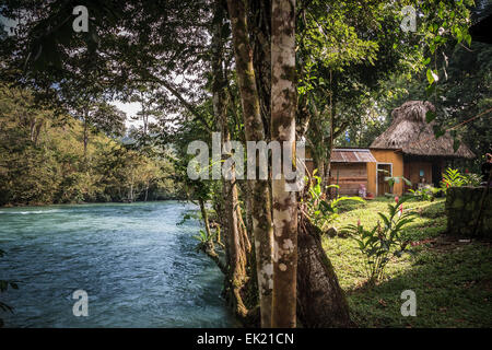 Retiro lodge de Lanquin, Guatemala Ville Banque D'Images