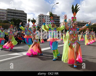 Carnaval Carnaval de Santa Cruz de la Tenerife island iles canaries Espagne. Le Carnaval de Tenerife est le deuxième plus grand carnaval dans le Banque D'Images