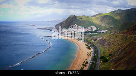 Playa de San Andrés de la Teresitas Tenerife island iles canaries Espagne Banque D'Images