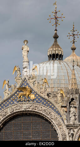 La Basilique Saint Marc, Venise, Italie Banque D'Images