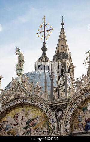 La Basilique Saint Marc, Venise, Italie Banque D'Images