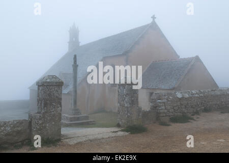 Ils Chapel St., près de la Pointe du Van, Finistère, Bretagne, France, Europe Banque D'Images