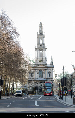 L'église St Mary le Strand, Westminster, Londres Banque D'Images