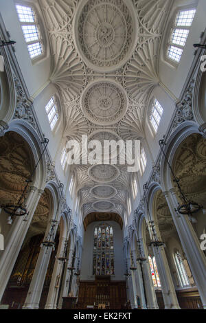 L'église St Mary Aldermary, City of London Banque D'Images