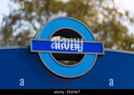 London Transport River Signes, Londres Banque D'Images