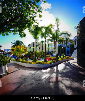 Hotel Jardin Tecina Playa Santiago Beach l'île de La Gomera Canaries Espagne Banque D'Images