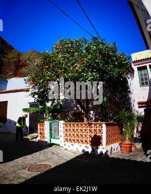 Agulo village l'île de La Gomera Canaries Espagne Banque D'Images