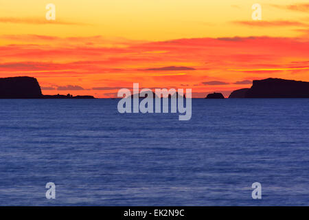 Coucher du soleil à Ibiza, Espagne Banque D'Images