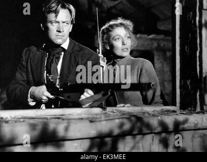 William Holden, Loretta Young, sur-ensemble du film 'Rachel et l'étranger, 1948 Banque D'Images