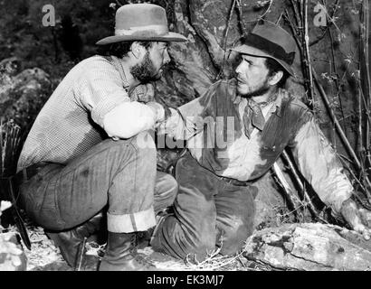 Tim Holt, Humphrey Bogart, sur-ensemble du film 'Le Trésor de la Sierra Madre, 1948 Banque D'Images