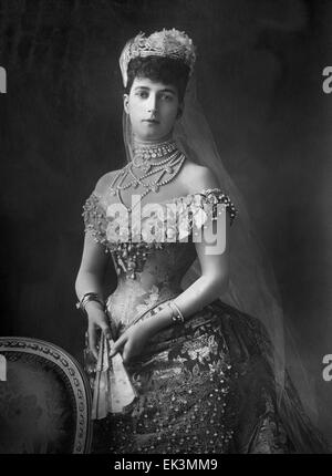 Alexandra de Danemark (1844-1925) Reine Consort du Royaume-Uni et de l'Impératrice de l'Inde en tant qu'épouse du roi Édouard VII, Portrait Banque D'Images