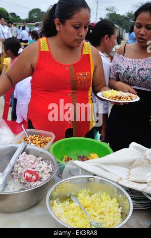 Le jour du festival de San Pedro et El Señor del Mar ( Seigneur de la mer ) à PUERTO PIZARRO. Ministère de Tumbes .PÉROU Banque D'Images