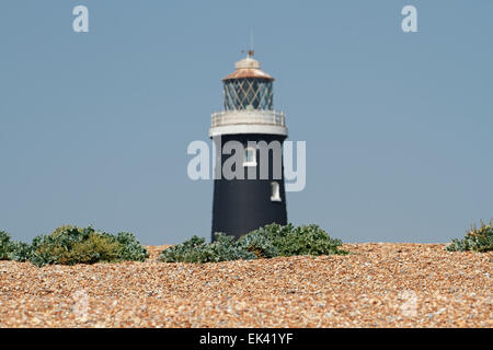 Le vieux phare, Dungeness, Kent, Angleterre, Royaume-Uni Banque D'Images