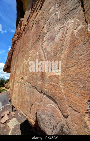 Mcconkie Ranch - Petroglyph - Utah Vernal Banque D'Images