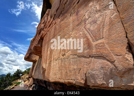 Mcconkie Ranch - Petroglyph - Utah Vernal Banque D'Images