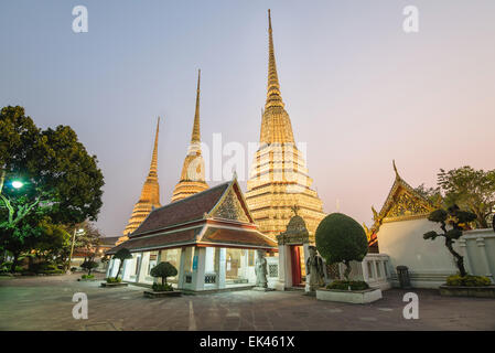 Wat Pho temple de Bangkok, Thaïlande Banque D'Images