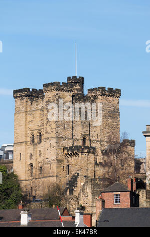 Newcastle sur Tyne conserver ou château, SW England, UK Banque D'Images