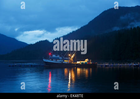 Neets Écloserie Bay près de Ketchikan, Alaska. Banque D'Images