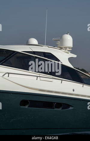 L'Italie, au large de la côte de Naples, Atlantica bateau yacht (chantier : Cantieri di Baia) Banque D'Images