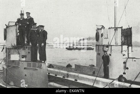 La tourelle de commandement de sous-marins allemands - La Première Guerre mondiale, vers 1916 Banque D'Images