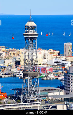 Panorama du port. Barcelone, Catalogne, Espagne. Banque D'Images