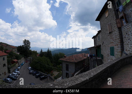 Le village de Quota di Poppi, Arezzo Banque D'Images