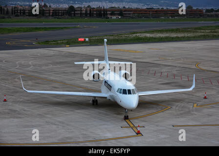 L'Italie, la Sicile, l'aéroport Comiso (Ragusa), executive jet Banque D'Images