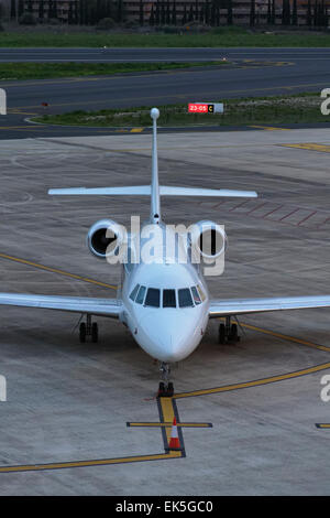 L'Italie, la Sicile, l'aéroport Comiso (Ragusa), executive jet Banque D'Images