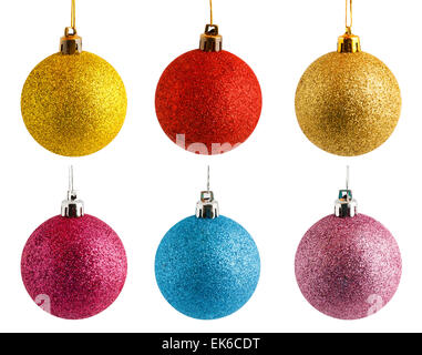 Boules de Noël de couleur Banque D'Images