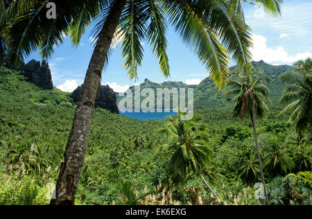 Nuku Hiva, Marquises. Banque D'Images