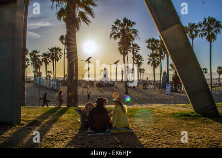 Venice Beach Boardwalk Banque D'Images