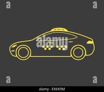 Icône de taxi Banque D'Images