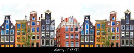 L'architecture traditionnelle d'Amsterdam Banque D'Images