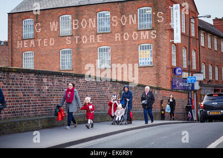 Ghost signe sur Moss Lane dans Altrincham Cheshire UK Banque D'Images