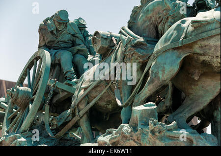 La guerre civile près de la statue commémorative de Ulysses S. Grant Memorial devant o le Capitole Banque D'Images