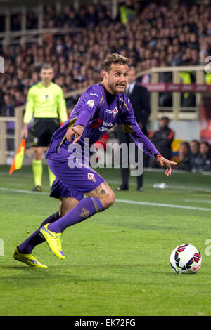 Florence, Italie. 7 avril, 2015. Firenze, Italie. Apr 7, 2015. Alessandro Diamanti (Fiorentina) Football/soccer : Coppa Italia (Tim Cup) 2e demi-finale match aller entre Fiorentina 0-3 Juventus au stade Artemio Franchi à Firenze, Italie . Credit : Maurizio Borsari/AFLO/Alamy Live News Banque D'Images