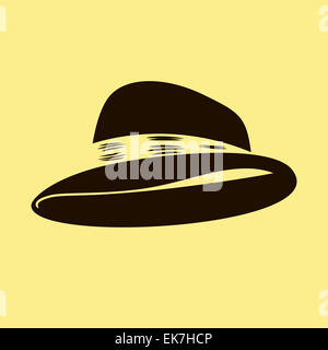 Bowler hat vector illustration Banque D'Images