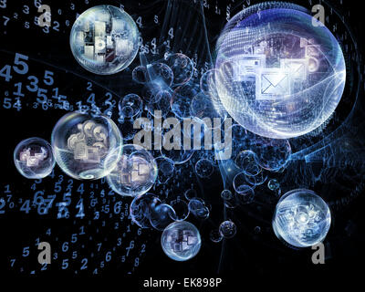 L'information numérique Banque D'Images