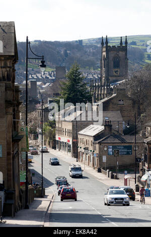 Vue de la ville de Bolton Brow, Sowerby Bridge, West Yorkshire Banque D'Images